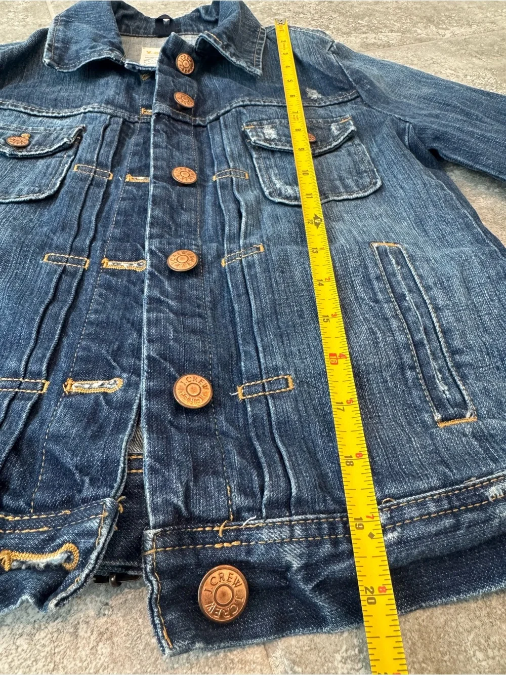 J CREW denim button jacket woman’s XS pre owned - Picture 4 of 8
